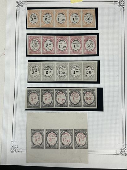 Fiscaux - Copie : Bel ensemble de timbres...