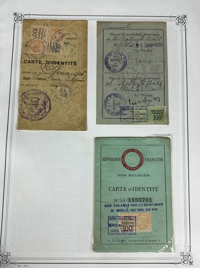 Fiscaux - Carte d'identité des étrangers...