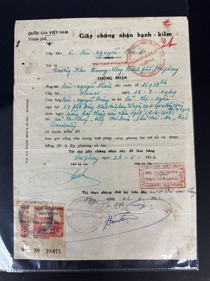 Fiscaux - Vietnam : Petit lot de timbres...