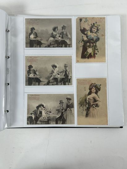 Fantaisie : Cartes fantaisies dont dentelles,...