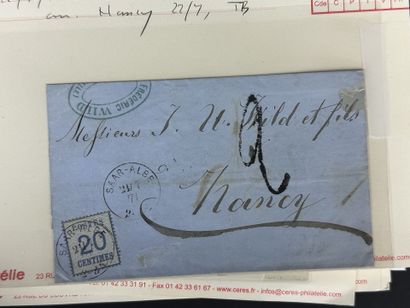 Alsace - Lorraine - Lettres : Ensemble de...