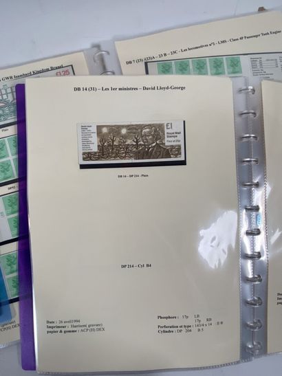 Elisabeth II : Etude des timbres de Grande...