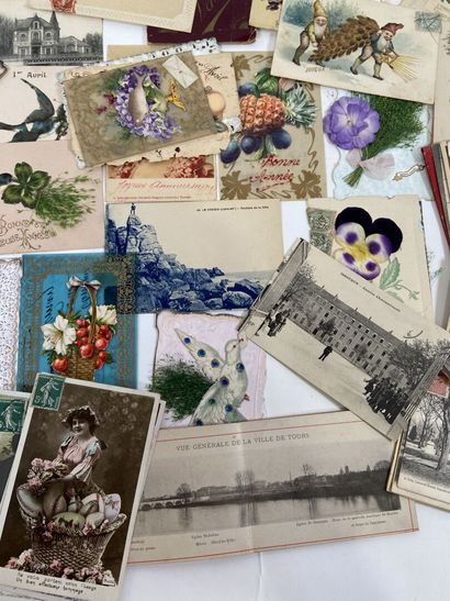 Cartes Postales : Petit lot de cartes postales...