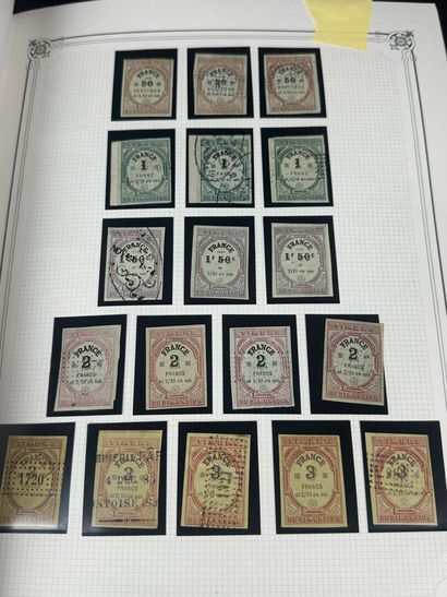 Fiscaux - Dimensions : Ensemble des timbres...