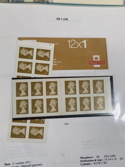 Elisabeth II : Etude des timbres de Grande...