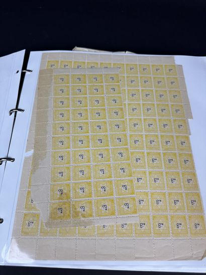 Fiscaux - Maroc : Lot de timbres fiscaux...