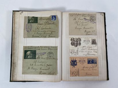 Correspondance : Ensemble de lettres et devant...