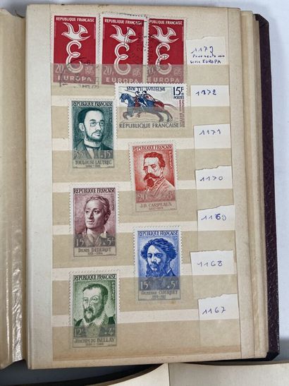 Vrac : Ensemble de timbres en vrac dont France...