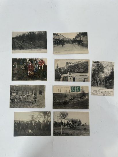 Chasse à Courre : Ensemble de 39 cartes sur...