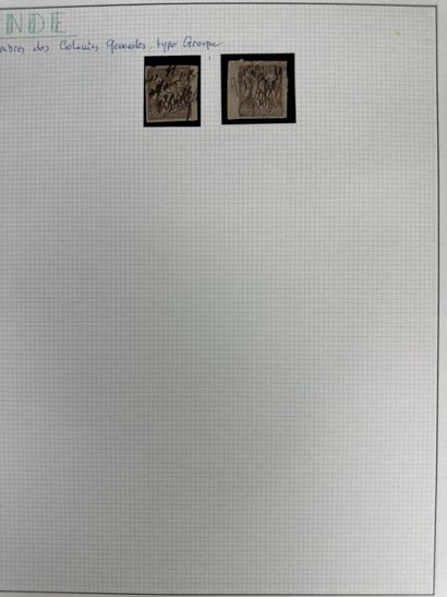Fiscaux - Colonies Françaises : Lot de timbres...