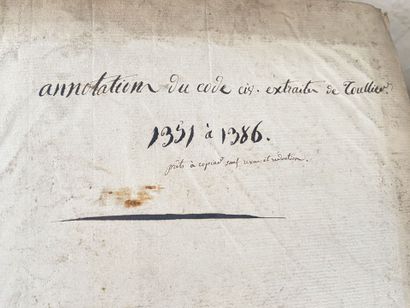 Documents : Exceptionnel ensemble de documents...