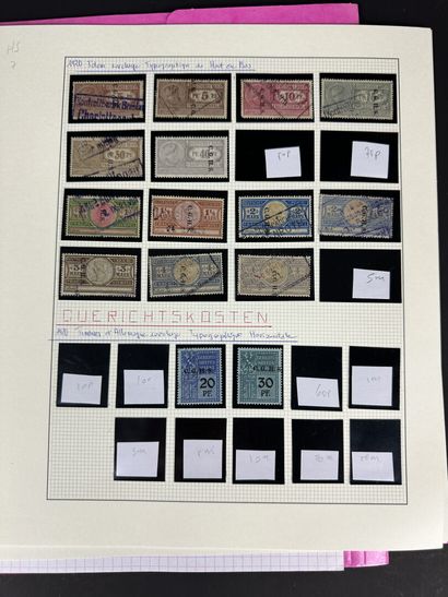 Fiscaux - Haute Silésie : Lot de timbres...