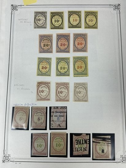 Fiscaux - Affiche: Ensemble des timbres d'Affiche...
