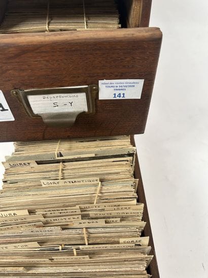 Départements : Cartes sélectionnées et rangées...