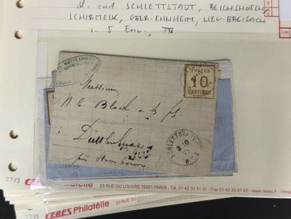 Alsace - Lorraine - Lettres : Ensemble de...