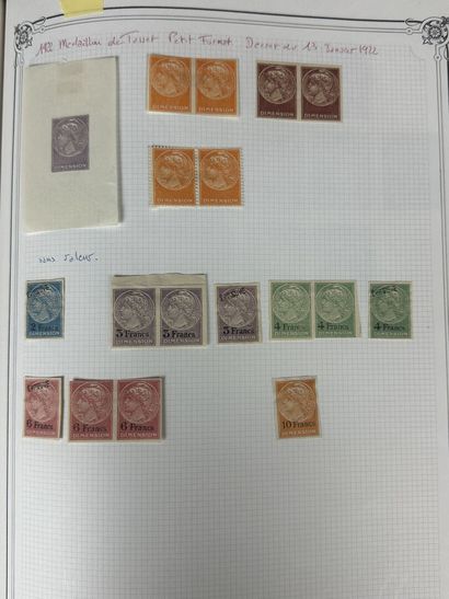 Fiscaux - Dimensions : Ensemble des timbres...