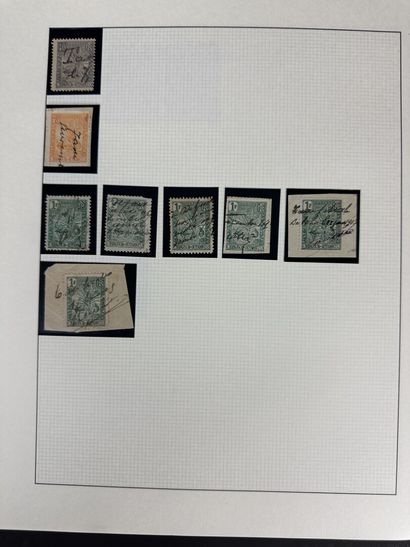 Fiscaux - Colonies Françaises : Lot de timbres...