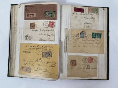 Correspondance : Ensemble de lettres et devant...
