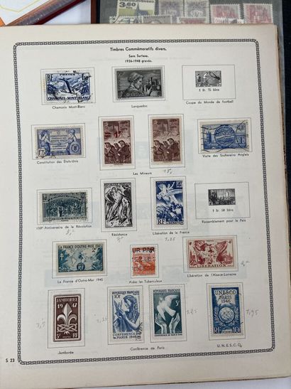 Faciale + Monde : Timbres de France Moderne...