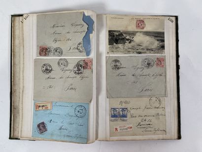 Correspondance : Ensemble de lettres et devant...