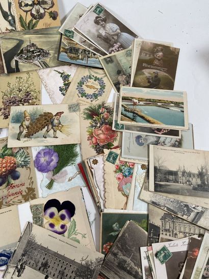 Cartes Postales : Petit lot de cartes postales...