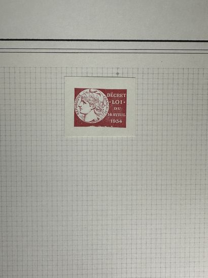 Fiscaux - Anciens Combattants : Timbres de...