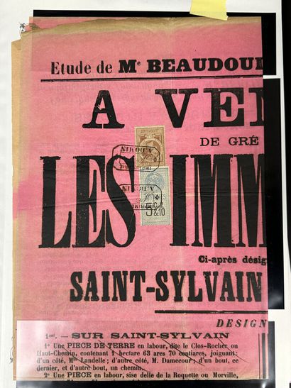 Fiscaux - Affiche: Ensemble des timbres d'Affiche...