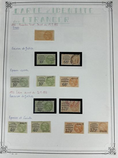 Fiscaux - Carte d'identité des étrangers...