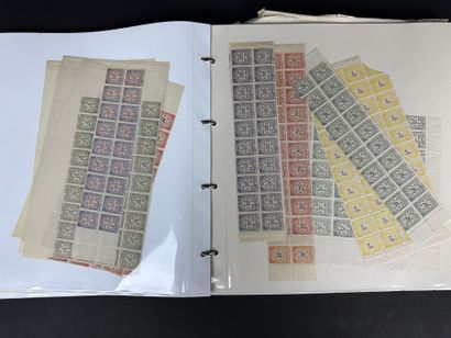 Fiscaux - Maroc : Lot de timbres fiscaux...