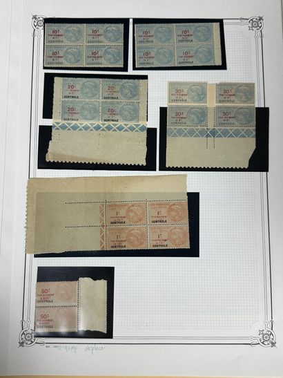 Fiscaux - Taxe de Luxe : Série complète des...