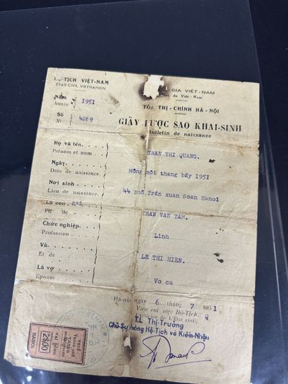Fiscaux - Vietnam : Petit lot de timbres...