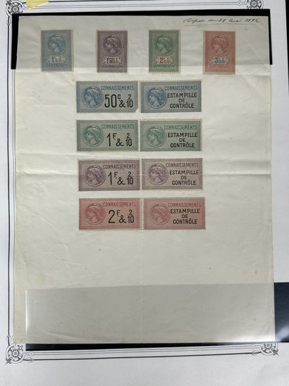 Fiscaux - Connaissements - Médaillon de Tasset...