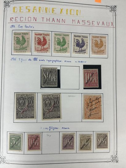 Fiscaux - Alsace Lorraine : Important ensemble...