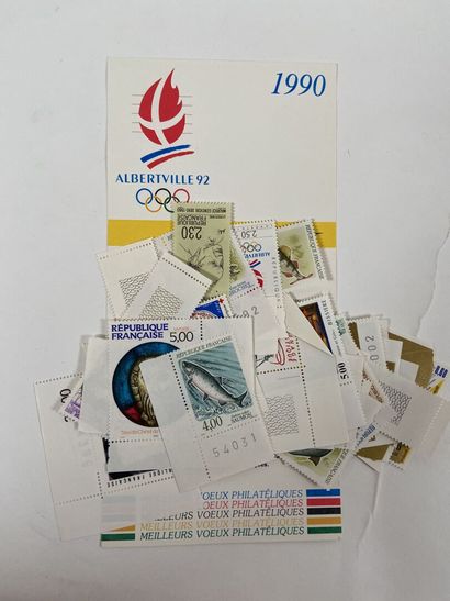 Faciale : Ensemble de timbres en Francs par...