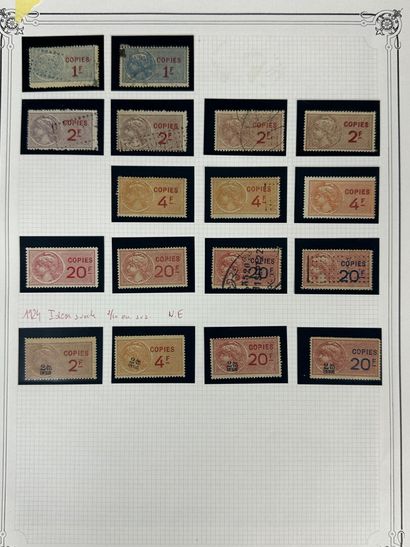 Fiscaux - Copie : Bel ensemble de timbres...