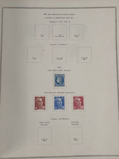 Monde : Timbres de France SM et Moderne dont...