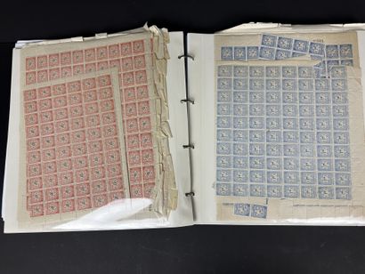 Fiscaux - Maroc : Lot de timbres fiscaux...