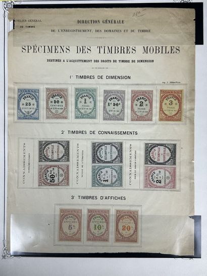 Fiscaux - Connaissements : Timbres de Connaissements...