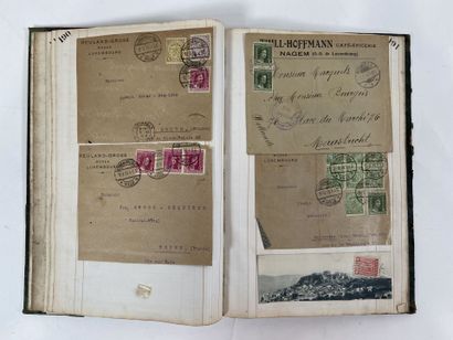 Correspondance : Ensemble de lettres et devant...