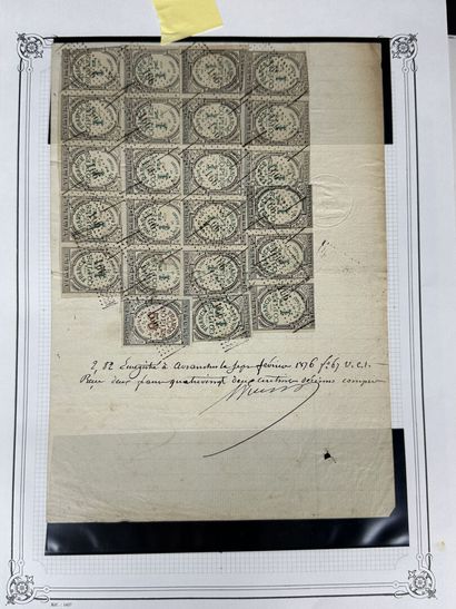 Fiscaux - Copie : Bel ensemble de timbres...