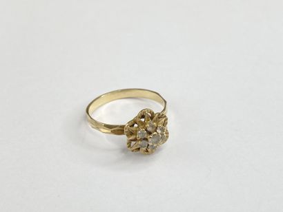 Bague marguerite or pierres** dgt 51 C 1,83...