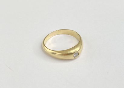 Gold and diamond ring, size 61 AC, 6.60 ...