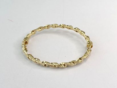 5.5 cm twisted gold bracelet, 6.03 g