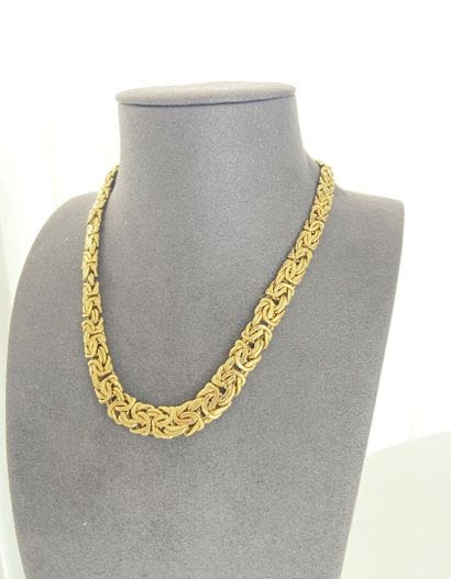40 cm gold drop necklace, 18.35 g