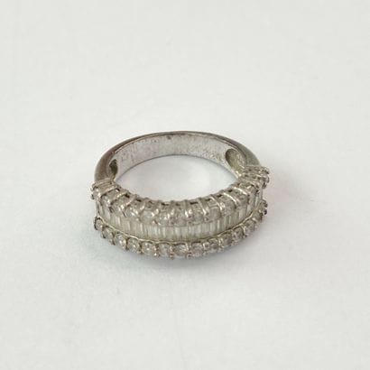 Bague argent pierres** dgt 51 3,83 gr