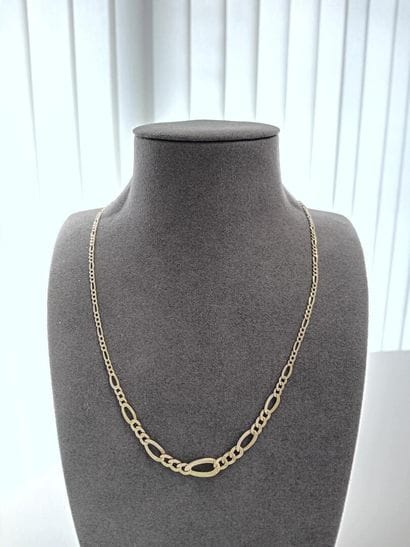 46 cm Alternating-Link Gold Necklace, AC,...