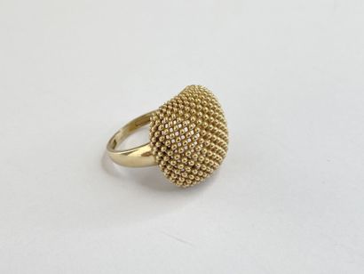 Bague coussin or dgt 56 AC 5,97 gr