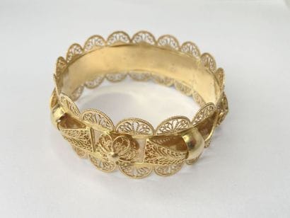 Bracelet or ciselé 6,50 cm C 42,28 gr