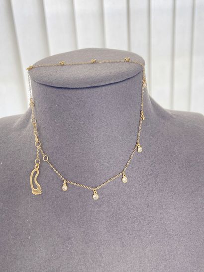 Gold anklet, 23 cm, 1.69 g