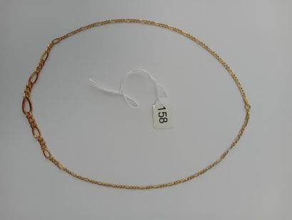 46 cm Alternating-Link Gold Necklace, AC,...